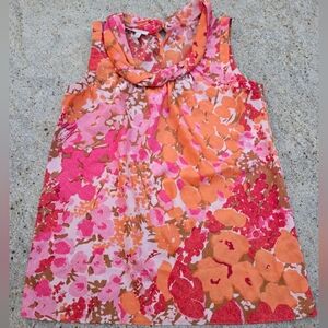 Talbots Floral Sleeveless Colorfull Top